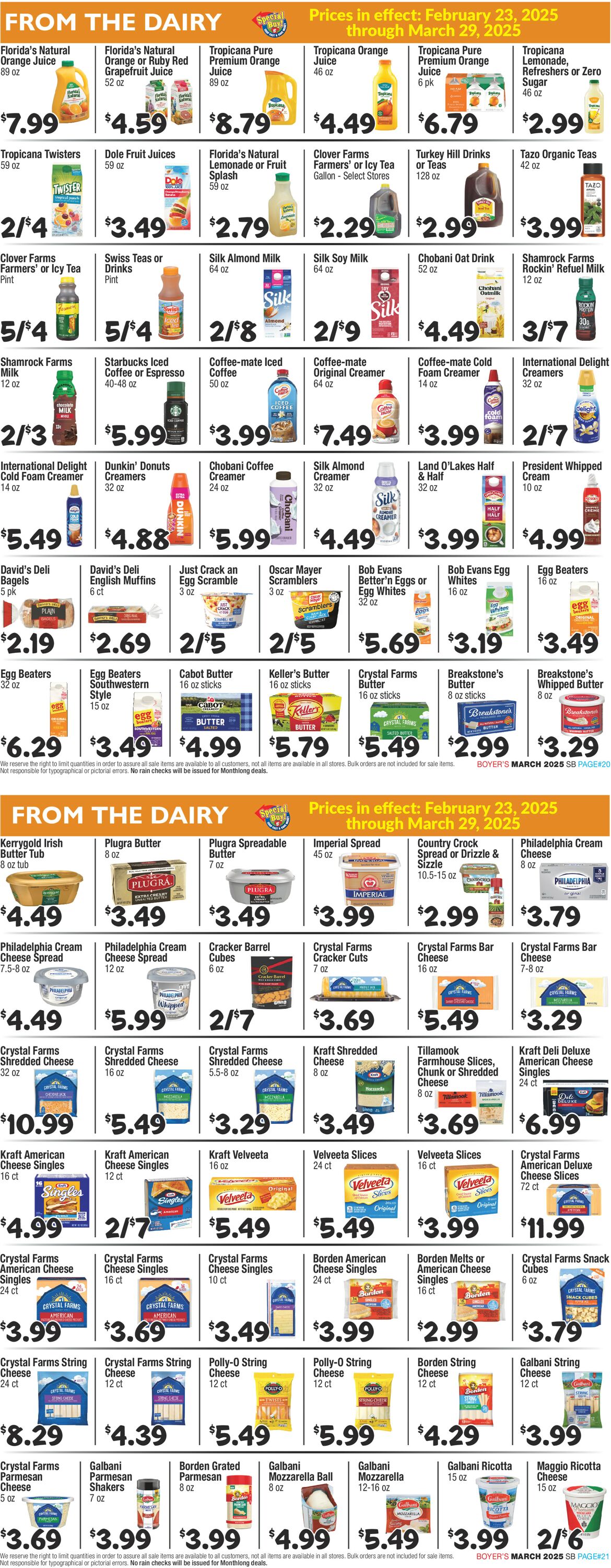 Catalogue Boyer's Food Markets from 02/23/2025