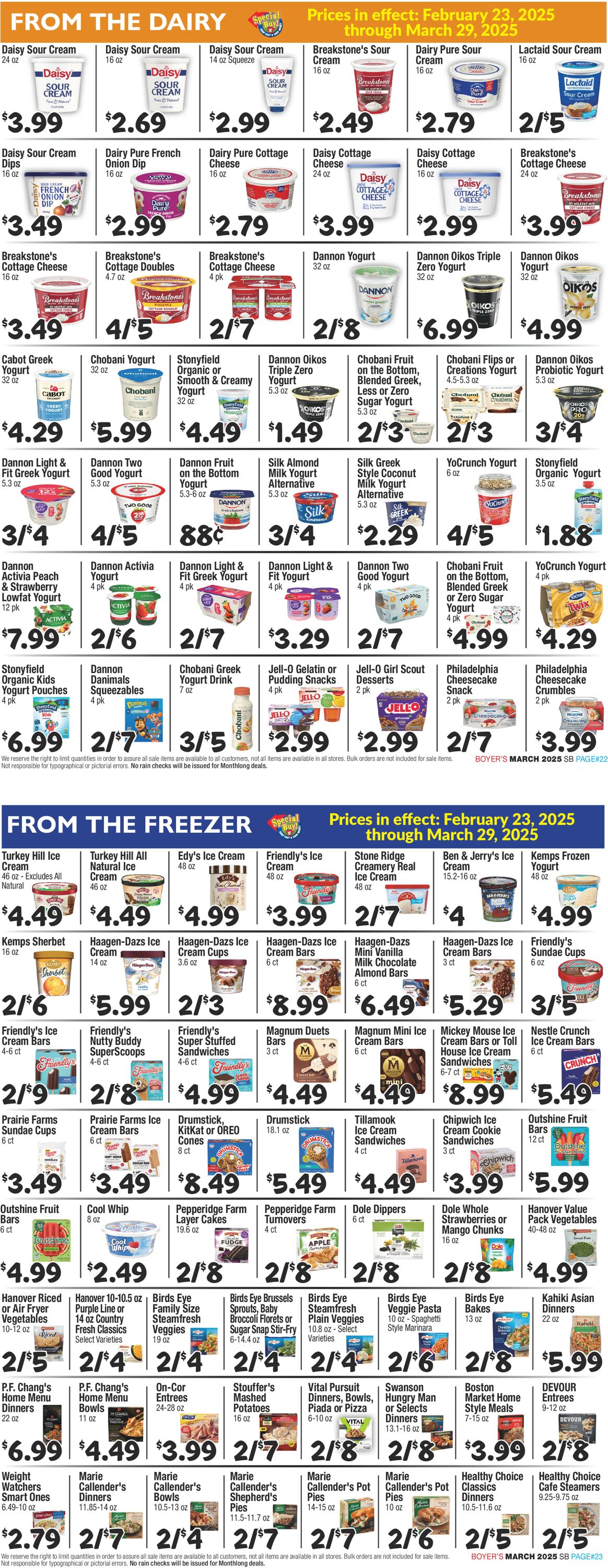 Catalogue Boyer's Food Markets from 02/23/2025