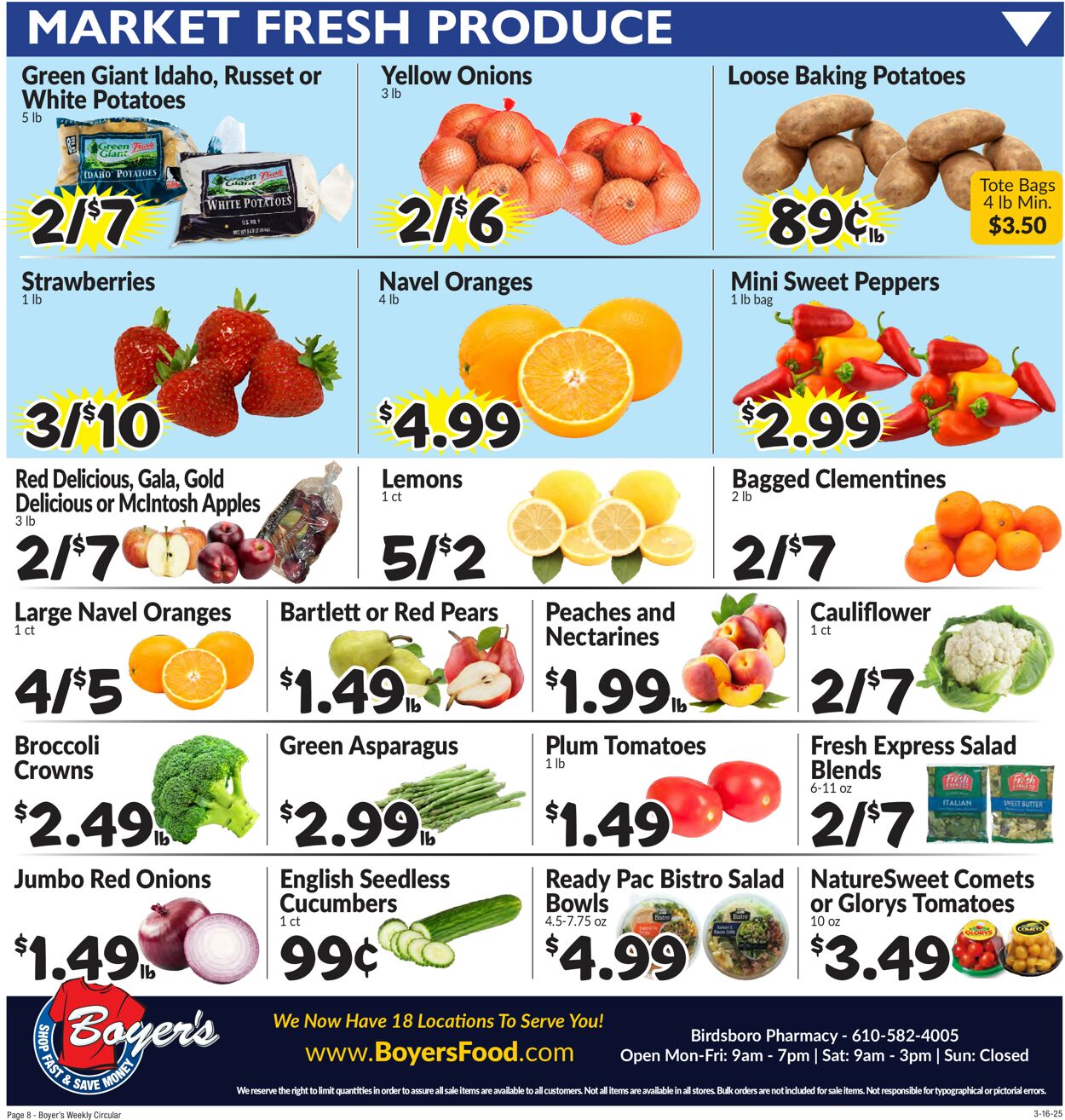 Catalogue Boyer's Food Markets from 03/16/2025