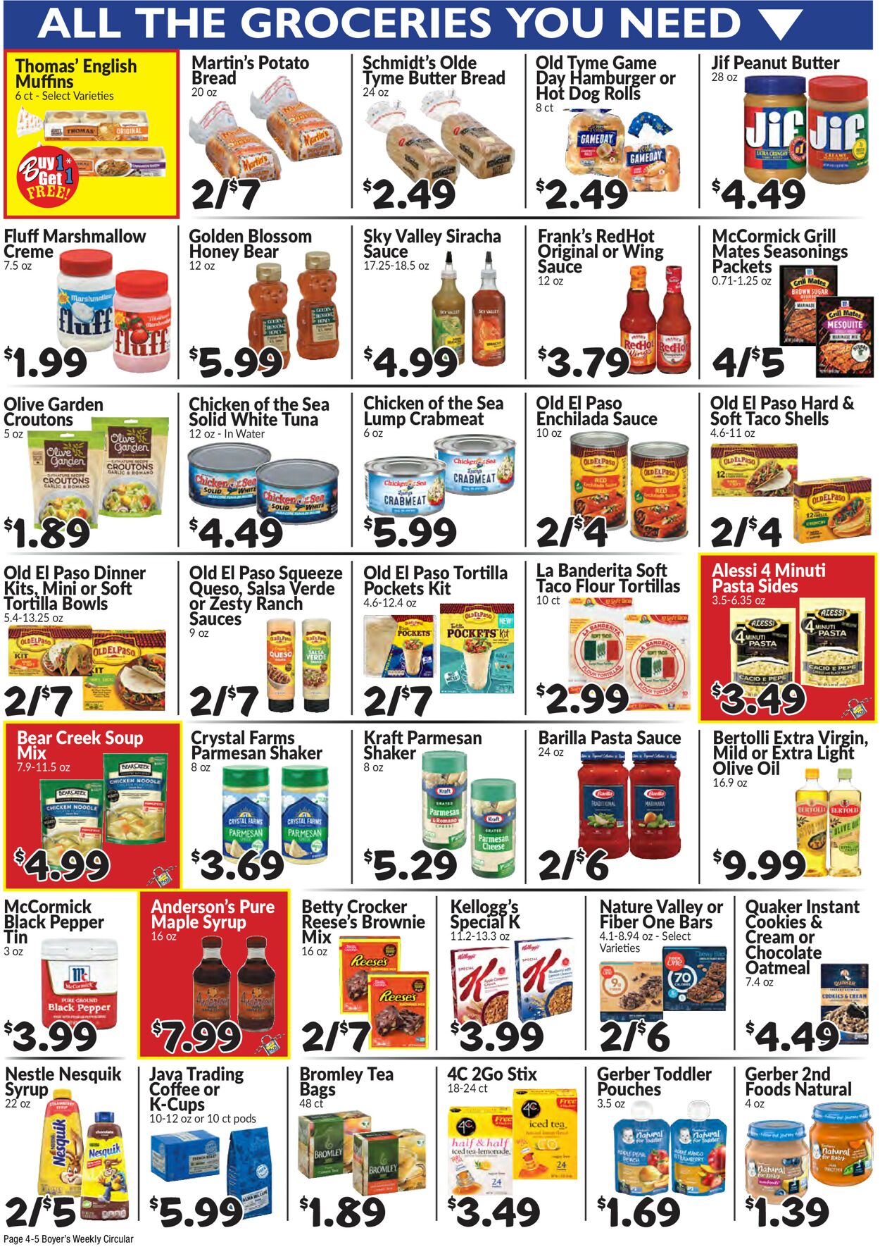 Catalogue Boyer's Food Markets from 05/04/2025