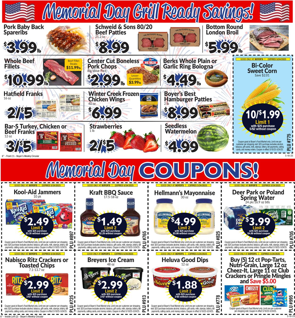 Catalogue Boyer's Food Markets from 05/18/2025