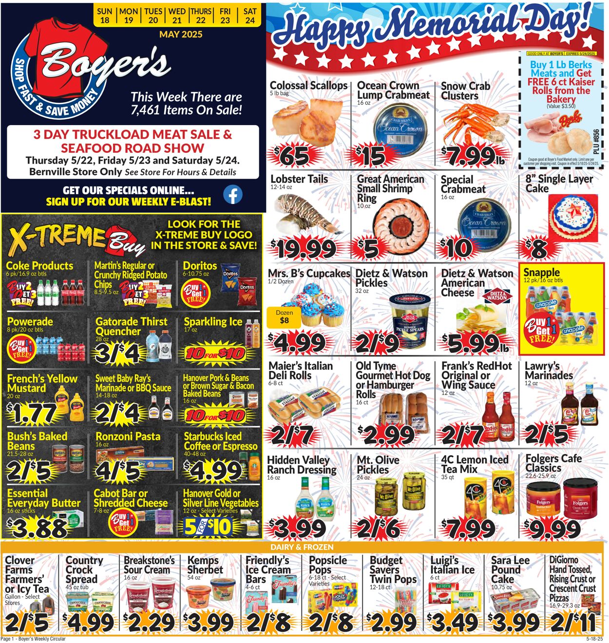 Catalogue Boyer's Food Markets from 05/18/2025