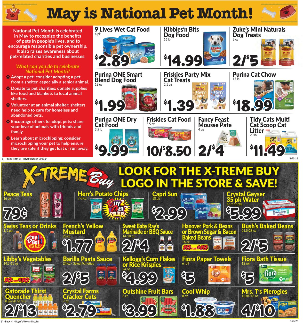Catalogue Boyer's Food Markets from 05/25/2025