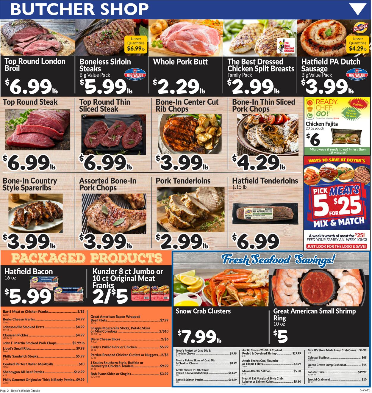 Catalogue Boyer's Food Markets from 05/25/2025