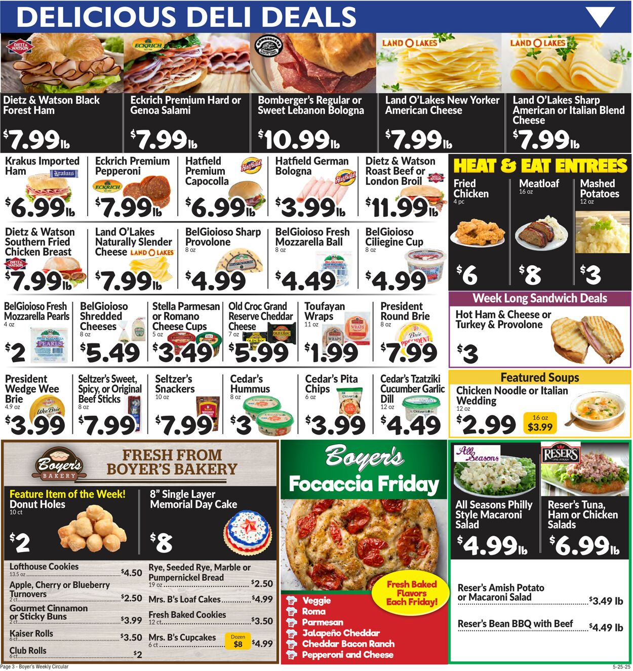 Catalogue Boyer's Food Markets from 05/25/2025