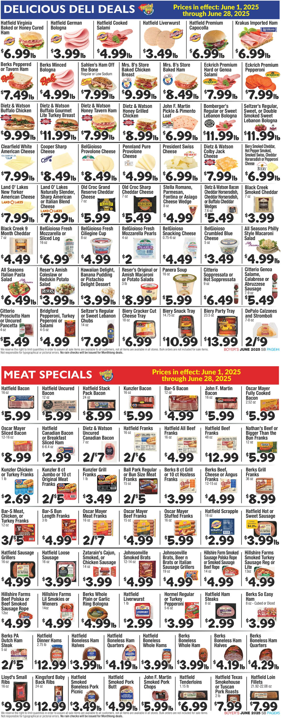 Catalogue Boyer's Food Markets from 06/01/2025