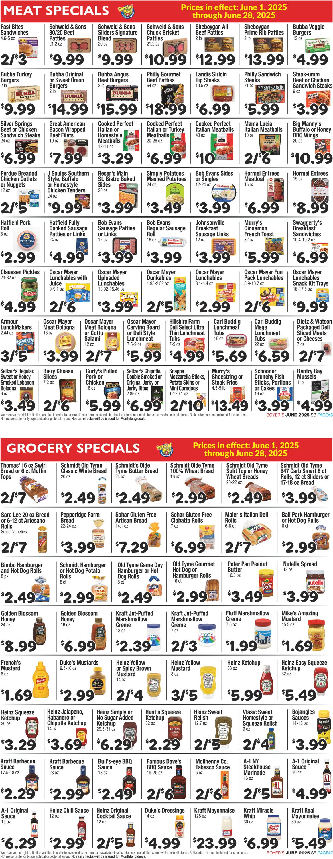 Catalogue Boyer's Food Markets from 06/01/2025