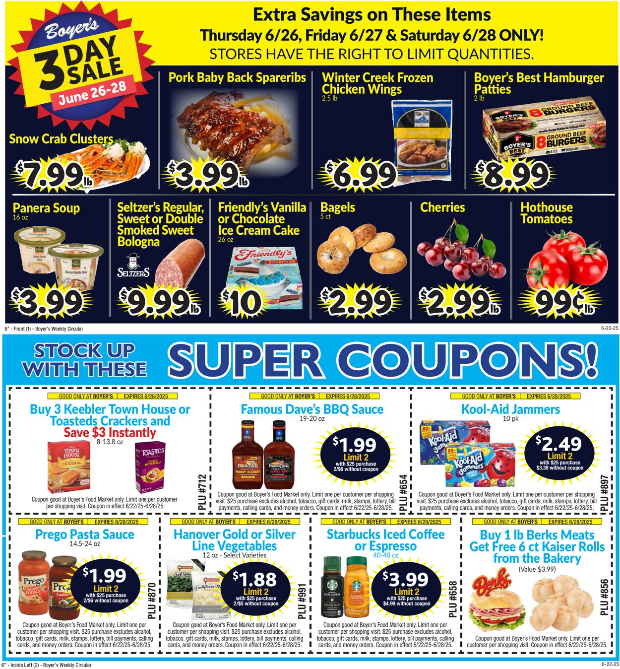 Catalogue Boyer's Food Markets from 06/22/2025