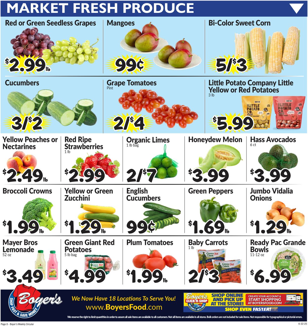 Catalogue Boyer's Food Markets from 06/22/2025