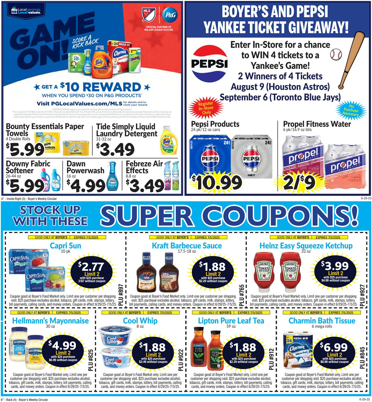 Catalogue Boyer's Food Markets from 06/29/2025