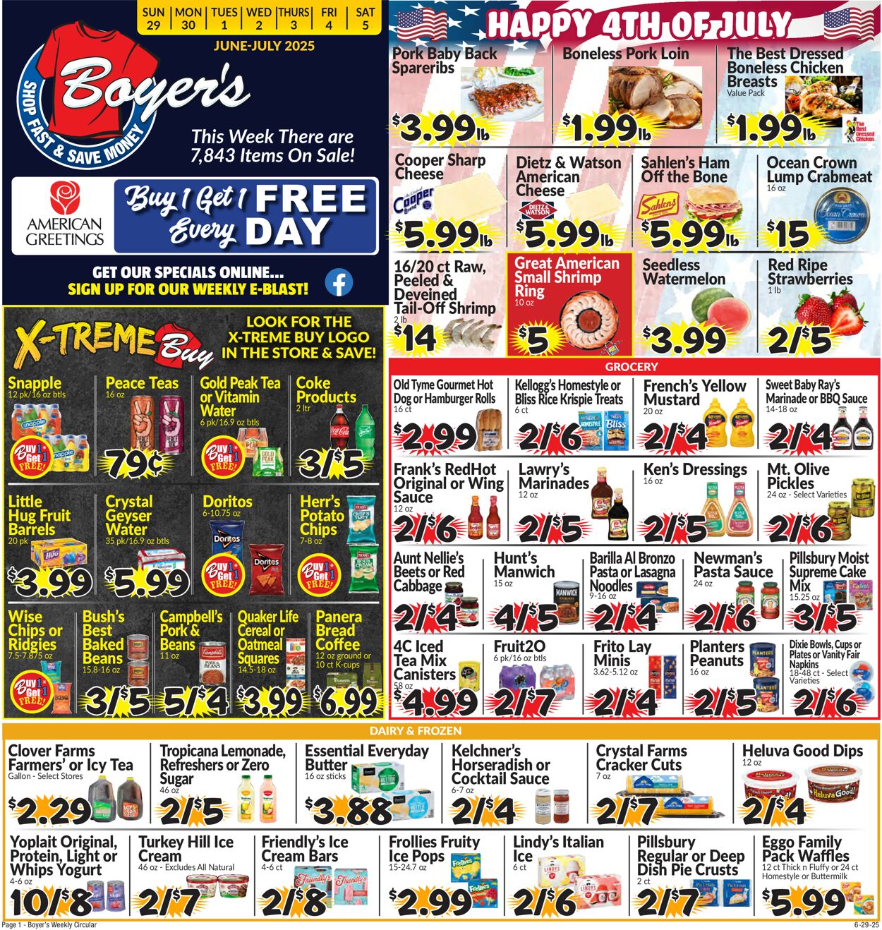 Catalogue Boyer's Food Markets from 06/29/2025