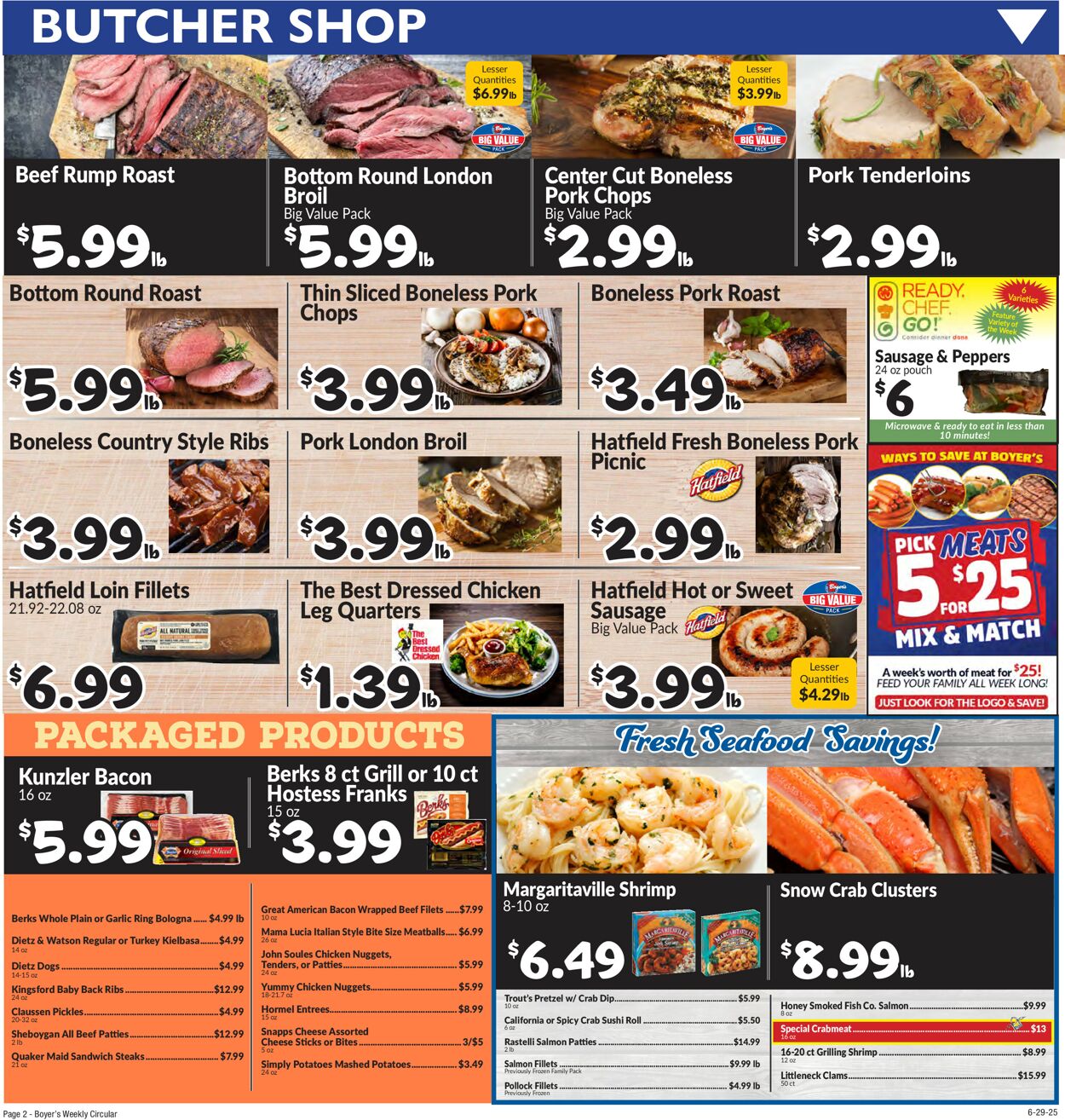 Catalogue Boyer's Food Markets from 06/29/2025