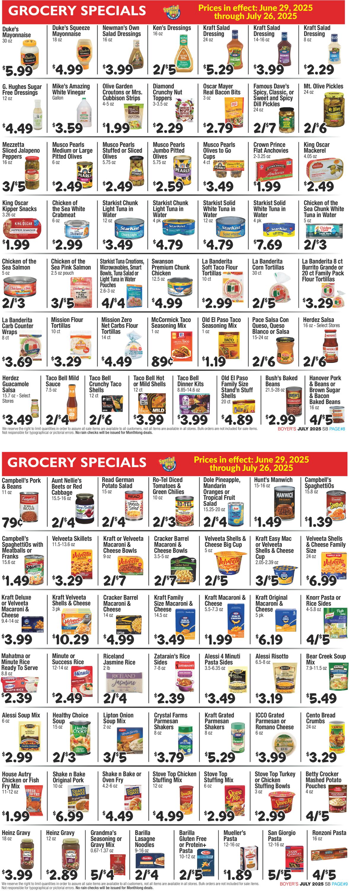 Catalogue Boyer's Food Markets from 06/29/2025