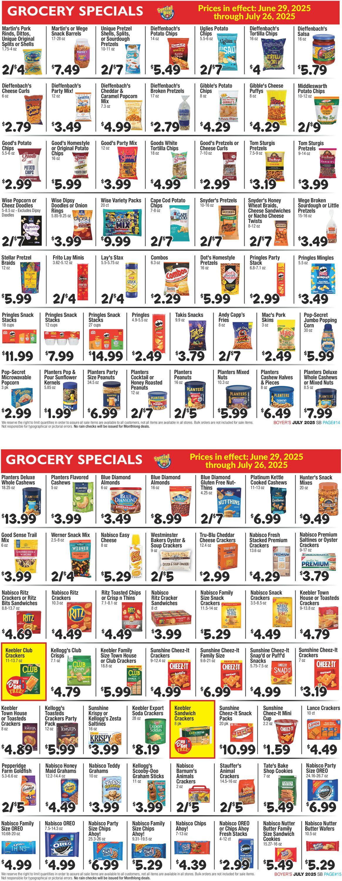 Catalogue Boyer's Food Markets from 06/29/2025
