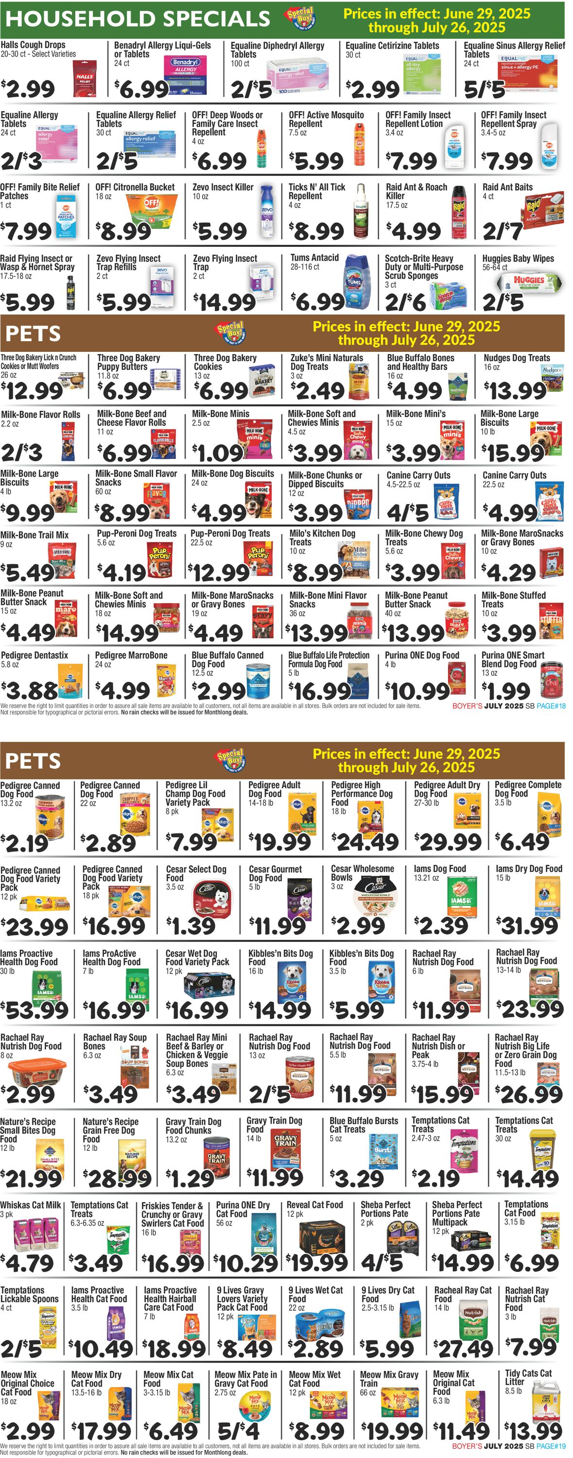 Catalogue Boyer's Food Markets from 06/29/2025