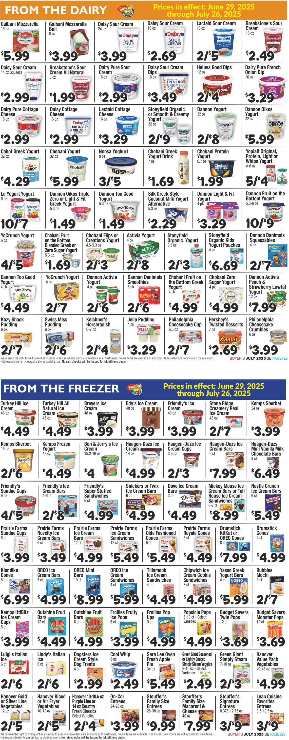 Catalogue Boyer's Food Markets from 06/29/2025