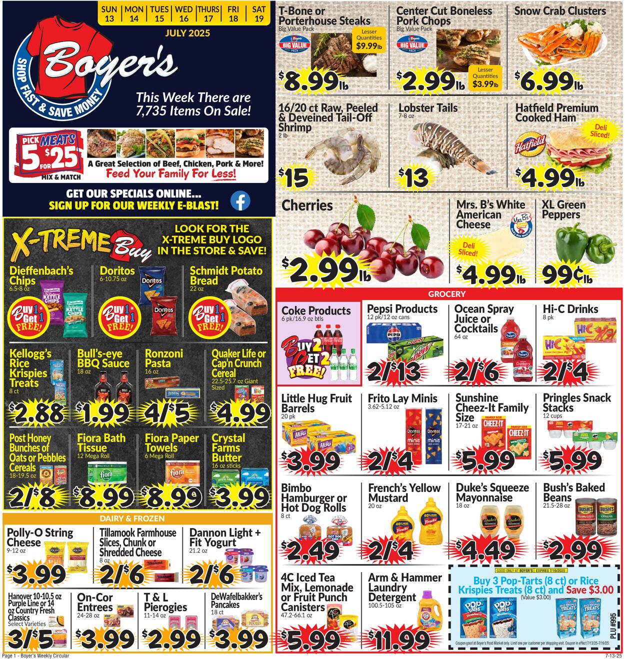 Catalogue Boyer's Food Markets from 07/13/2025