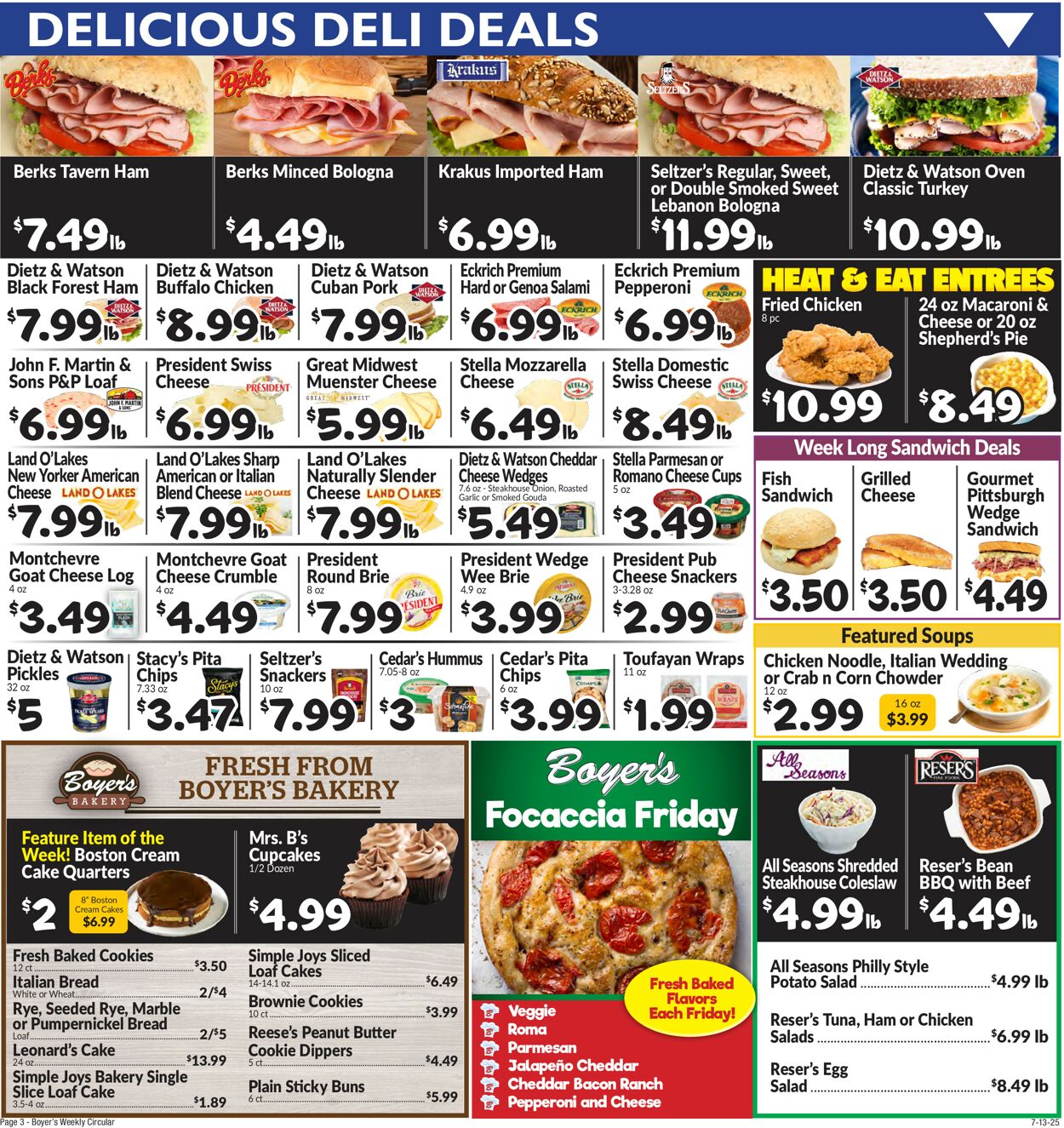 Catalogue Boyer's Food Markets from 07/13/2025