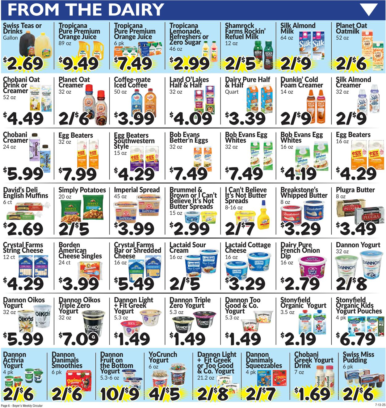 Catalogue Boyer's Food Markets from 07/13/2025