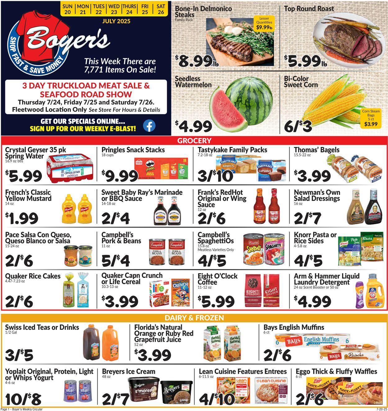 Catalogue Boyer's Food Markets from 07/20/2025