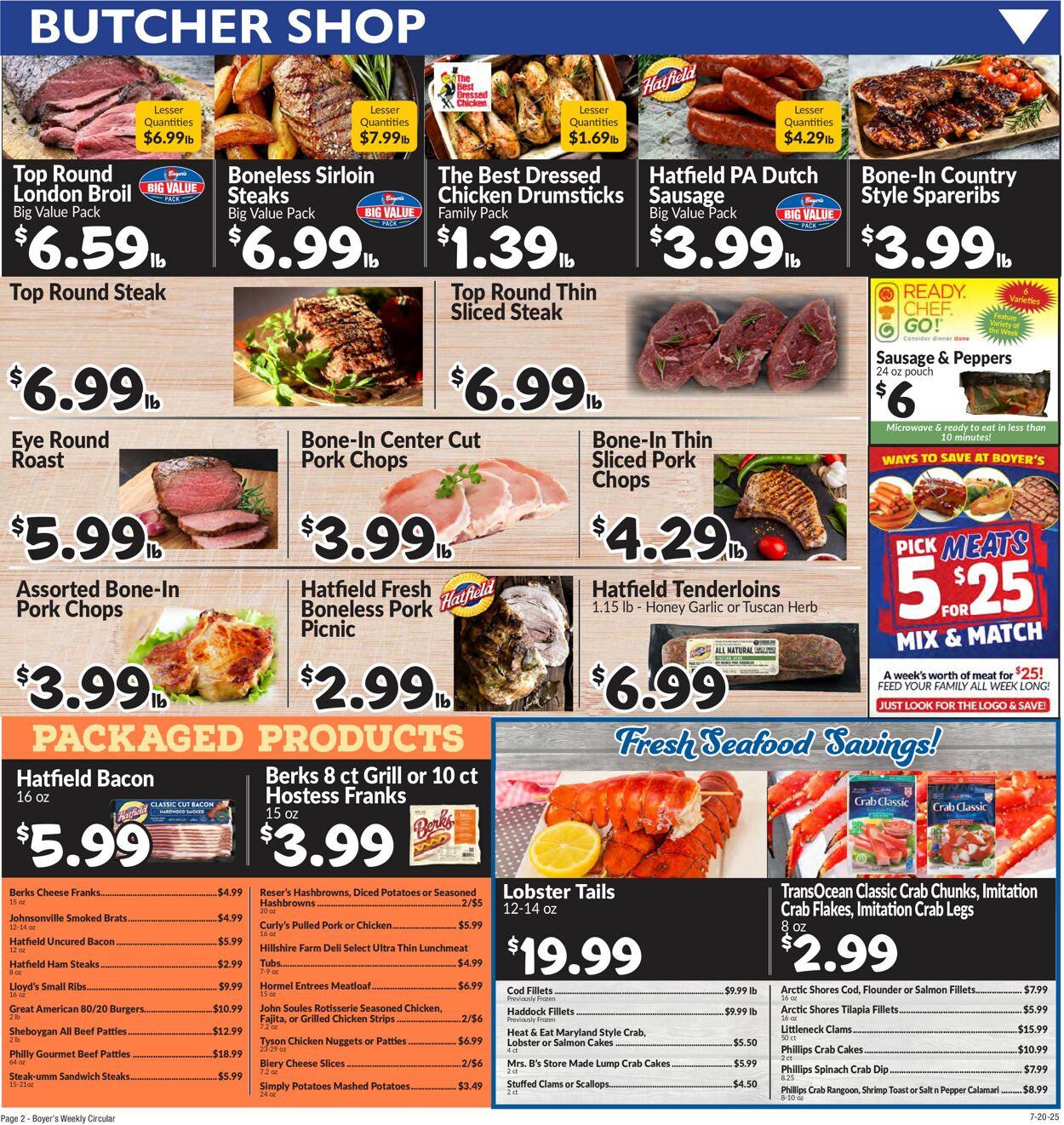 Catalogue Boyer's Food Markets from 07/20/2025