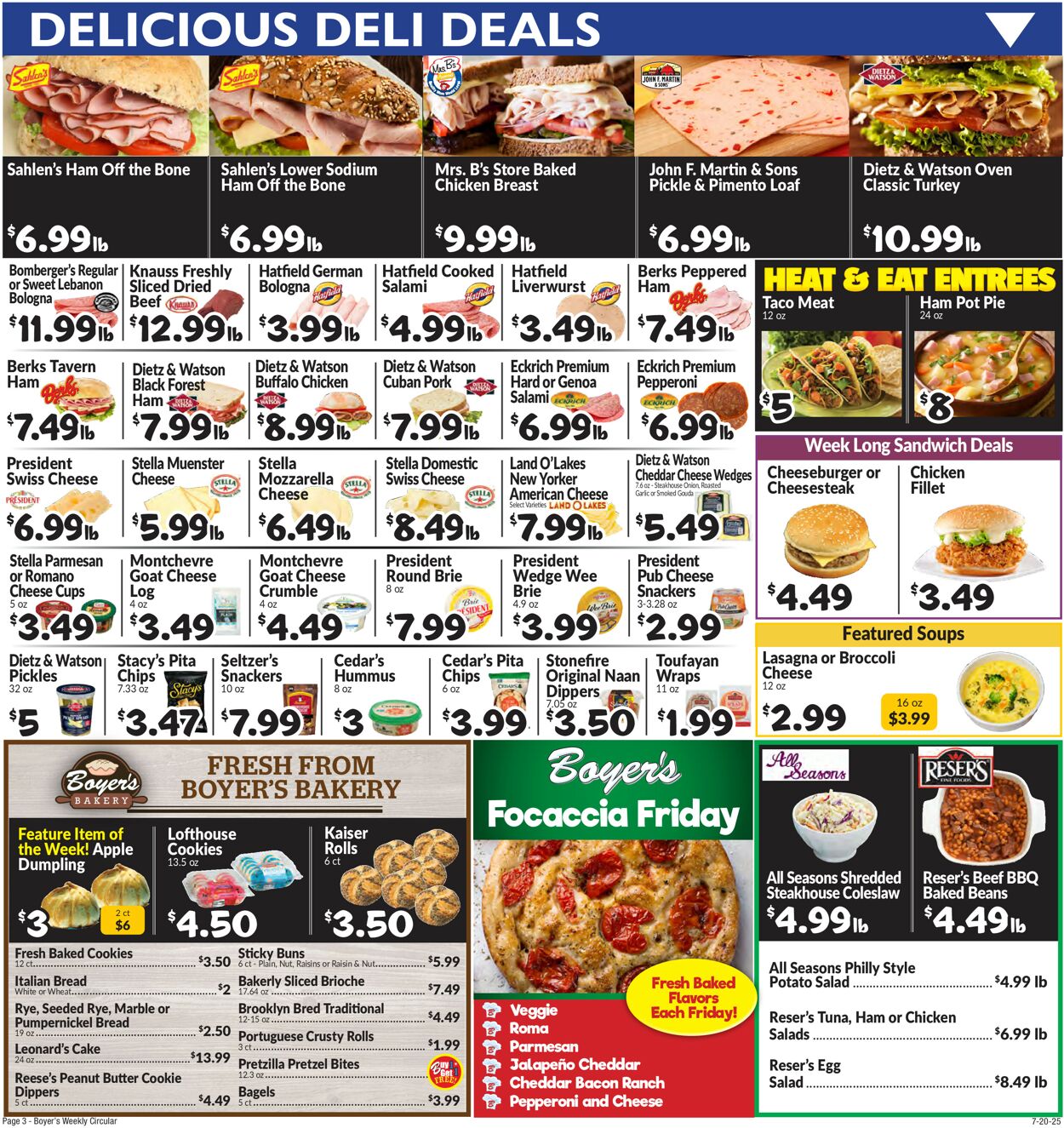 Catalogue Boyer's Food Markets from 07/20/2025