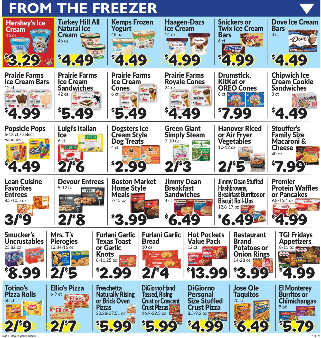 Catalogue Boyer's Food Markets from 07/20/2025