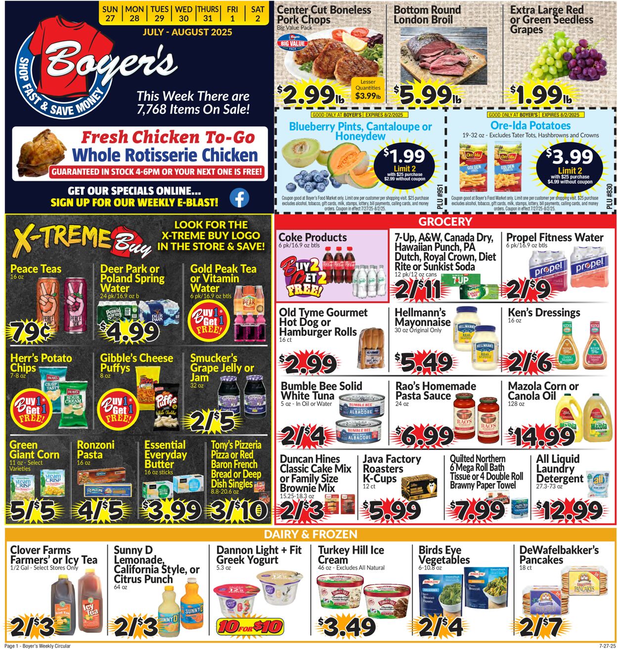 Catalogue Boyer's Food Markets from 07/27/2025