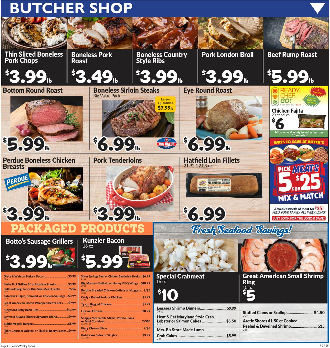 Catalogue Boyer's Food Markets from 07/27/2025