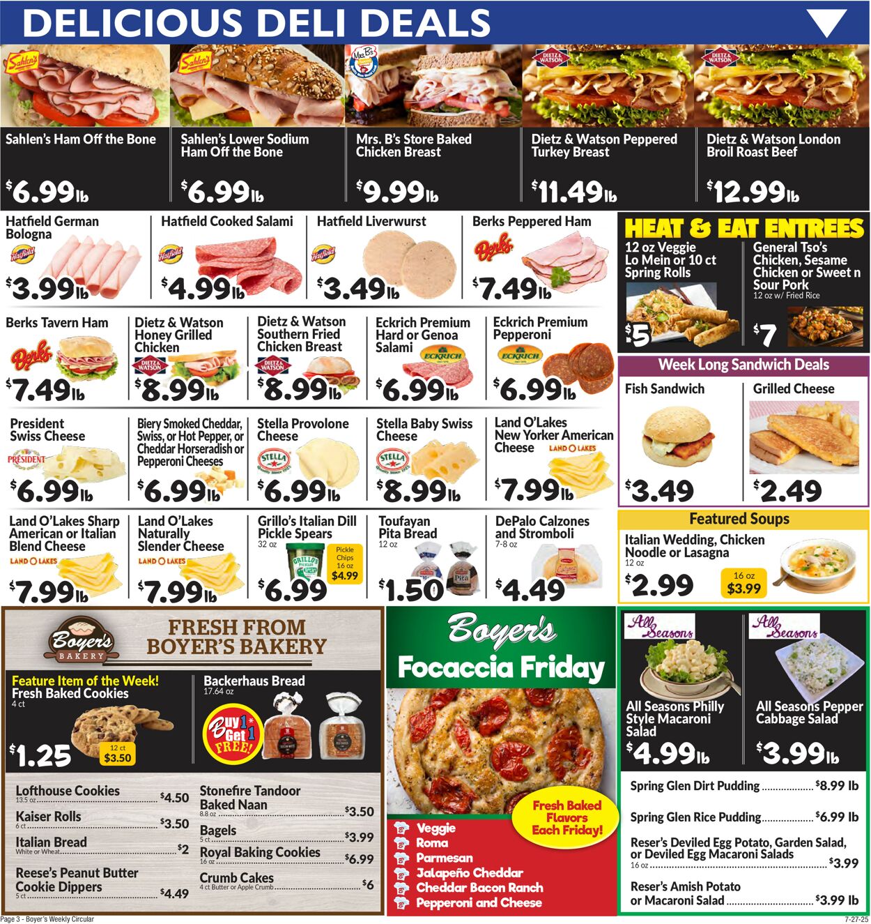 Catalogue Boyer's Food Markets from 07/27/2025