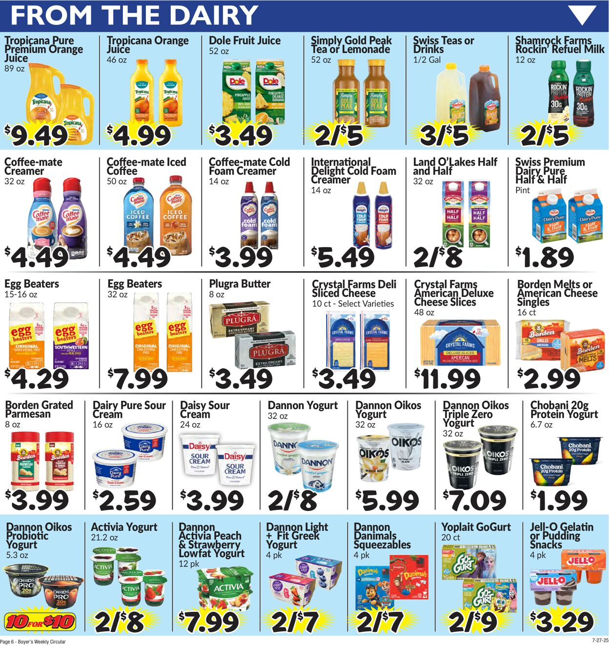 Catalogue Boyer's Food Markets from 07/27/2025
