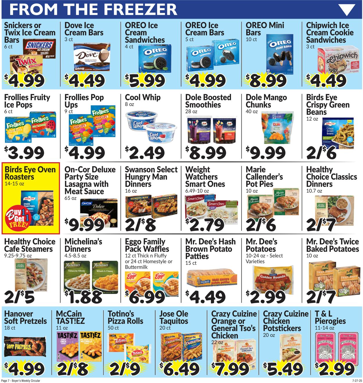 Catalogue Boyer's Food Markets from 07/27/2025