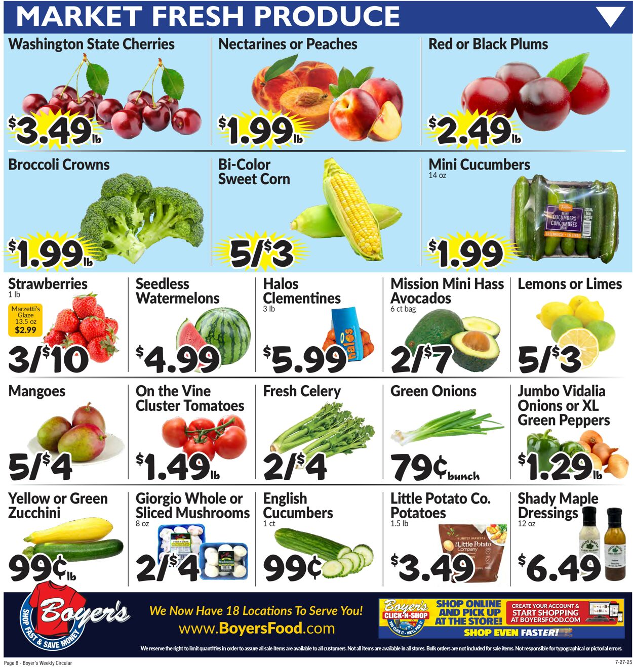 Catalogue Boyer's Food Markets from 07/27/2025