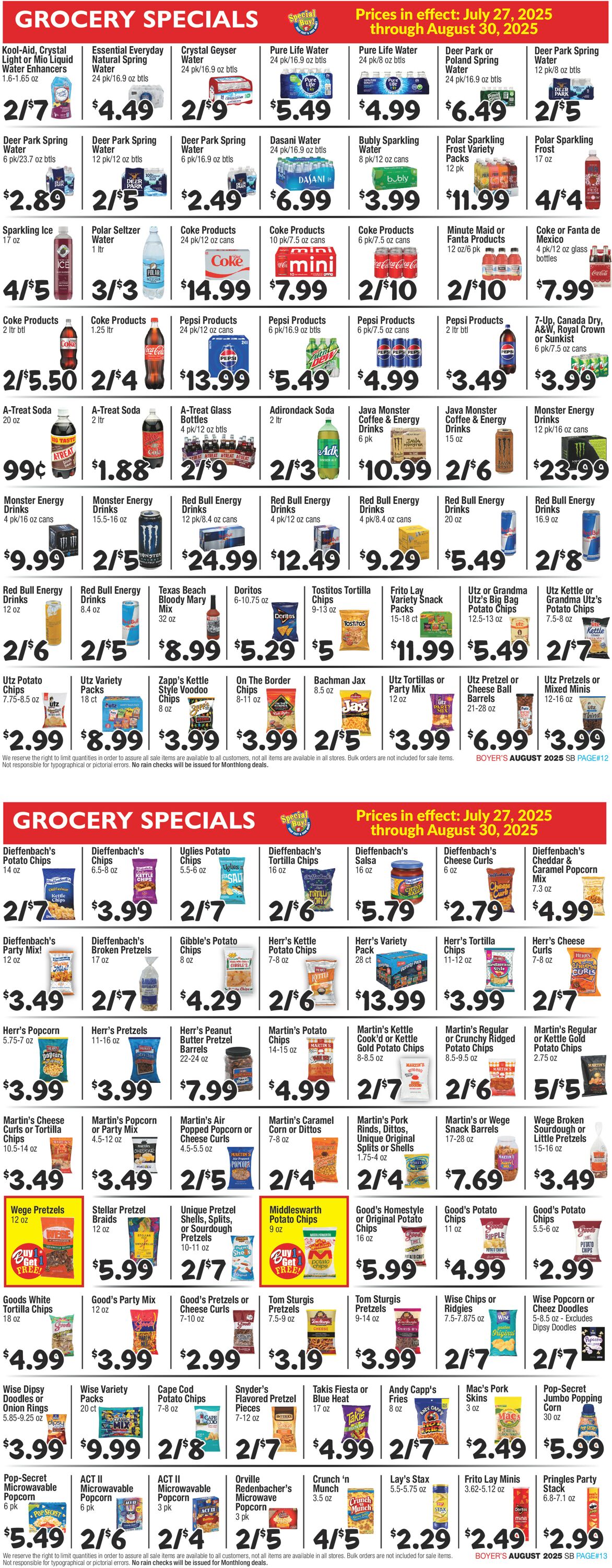 Catalogue Boyer's Food Markets from 07/27/2025
