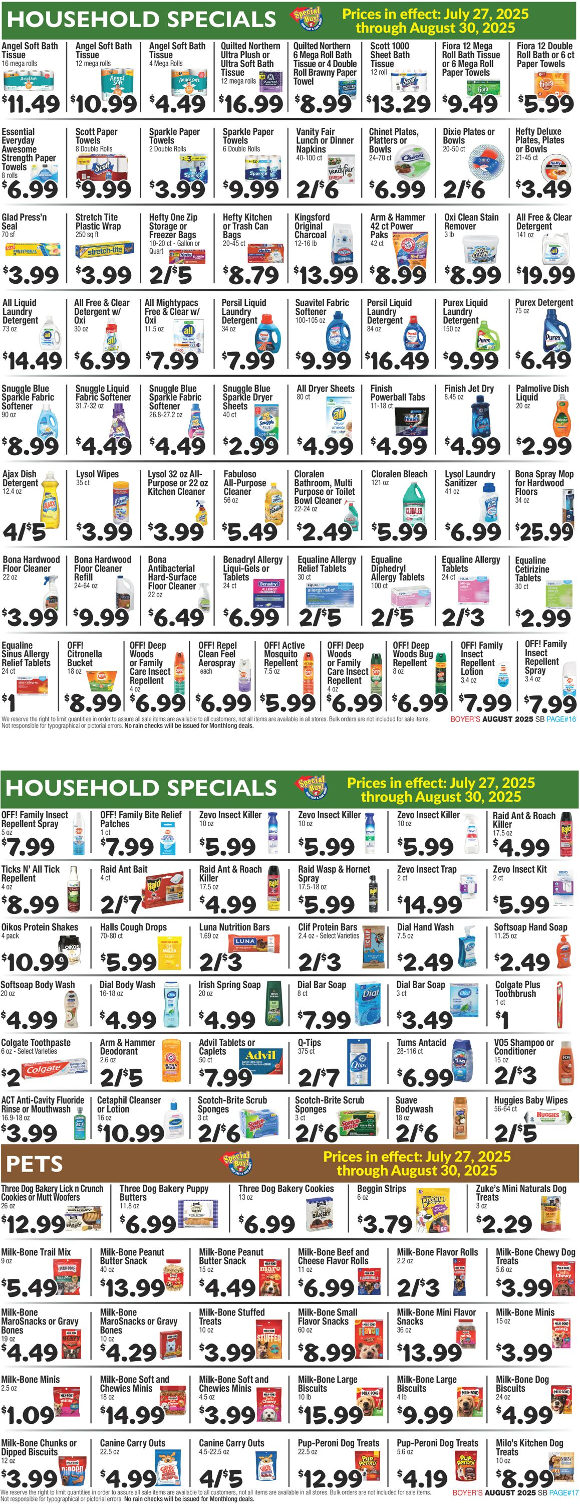 Catalogue Boyer's Food Markets from 07/27/2025