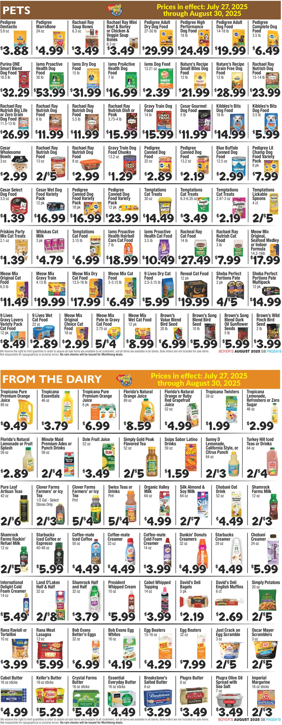 Catalogue Boyer's Food Markets from 07/27/2025