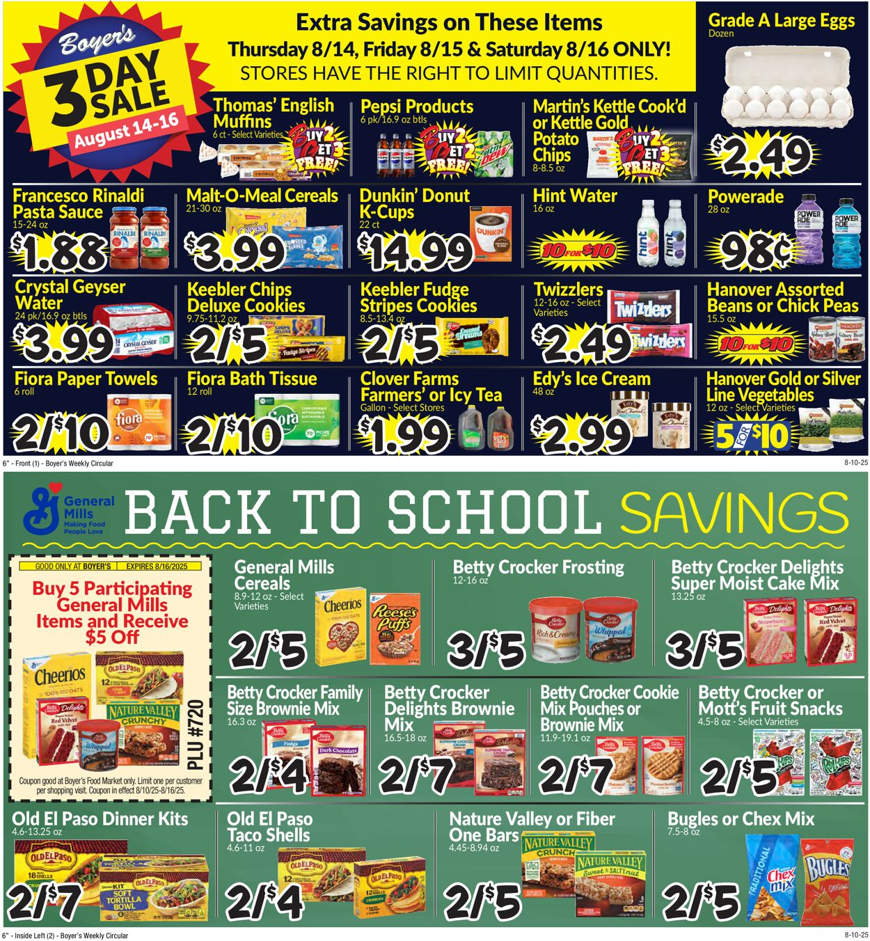 Catalogue Boyer's Food Markets from 08/10/2025