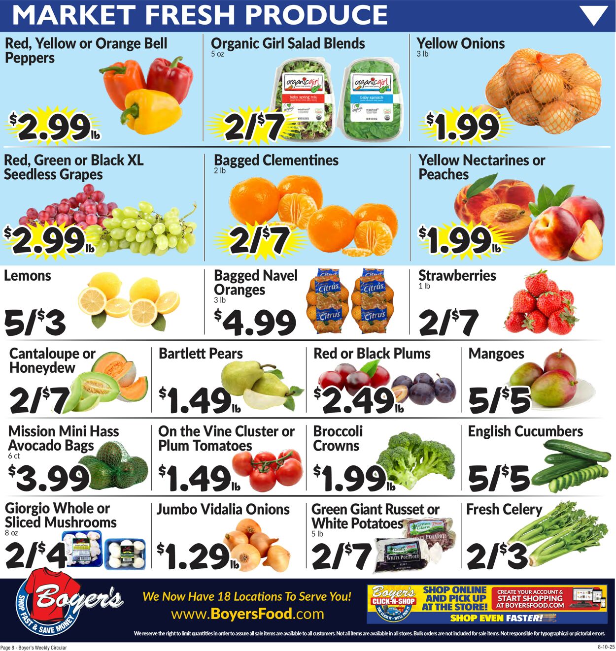 Catalogue Boyer's Food Markets from 08/10/2025