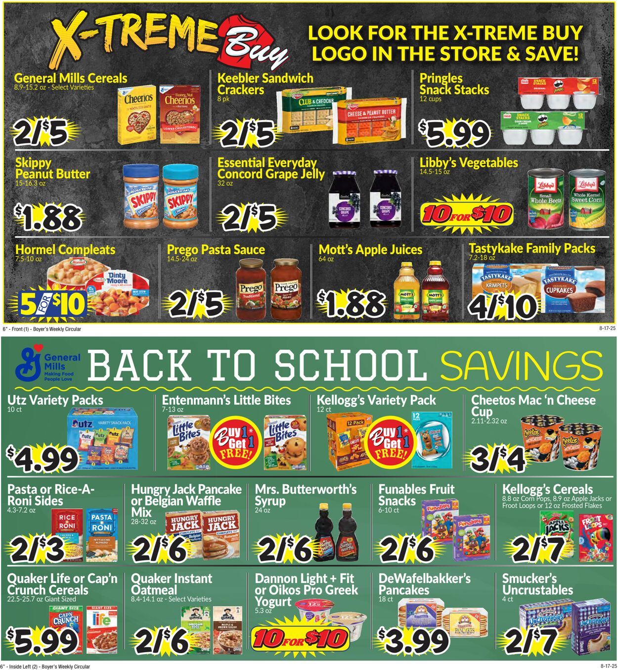 Catalogue Boyer's Food Markets from 08/17/2025