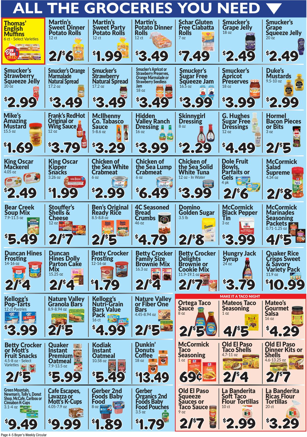 Catalogue Boyer's Food Markets from 08/17/2025
