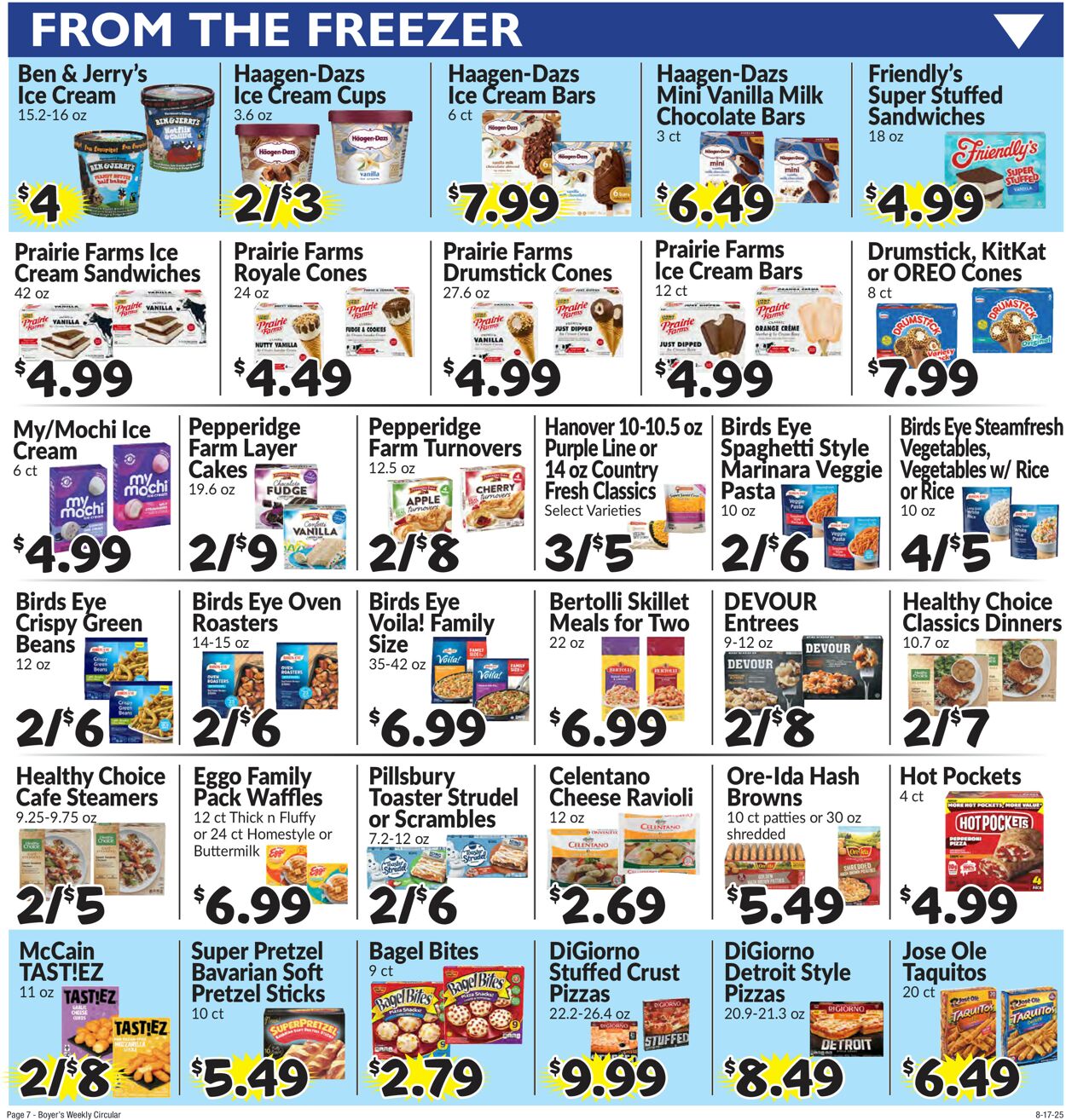 Catalogue Boyer's Food Markets from 08/17/2025