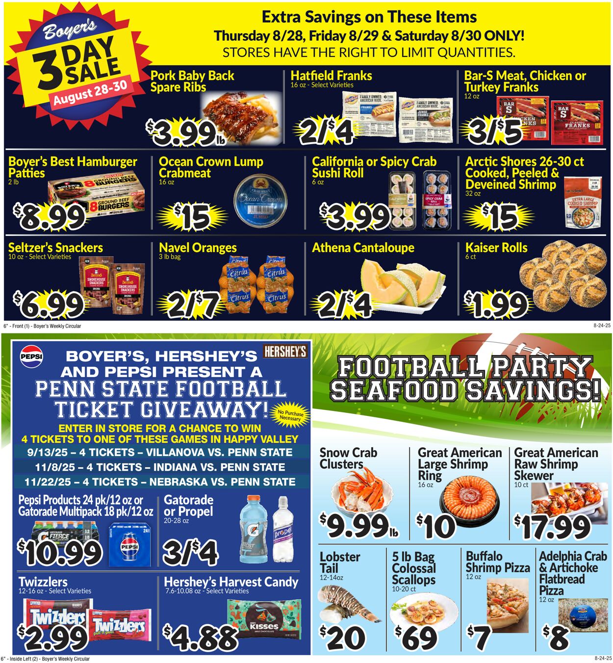 Catalogue Boyer's Food Markets from 08/24/2025