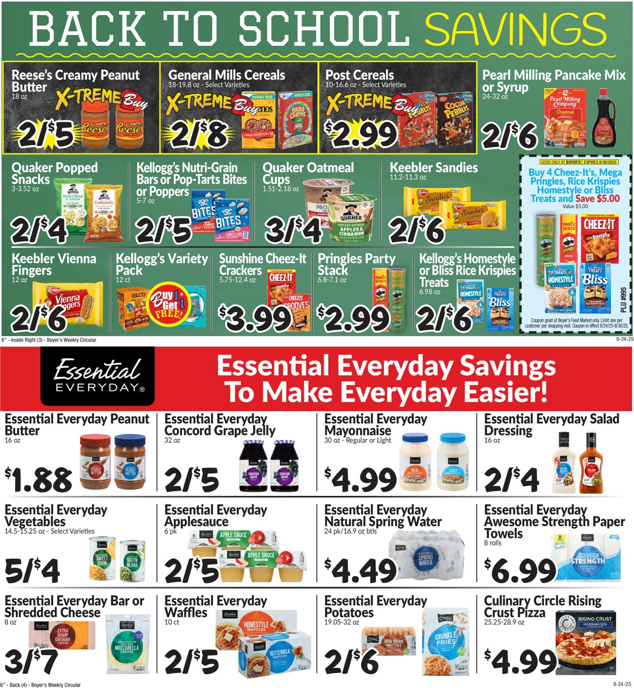 Catalogue Boyer's Food Markets from 08/24/2025