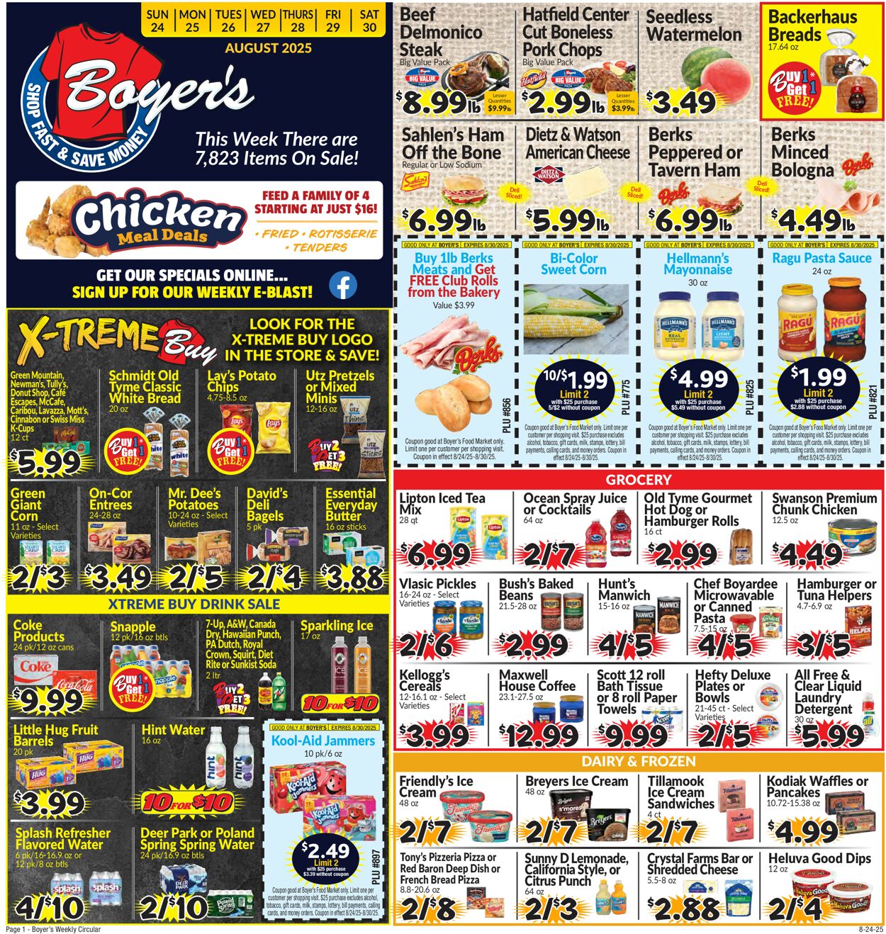 Catalogue Boyer's Food Markets from 08/24/2025
