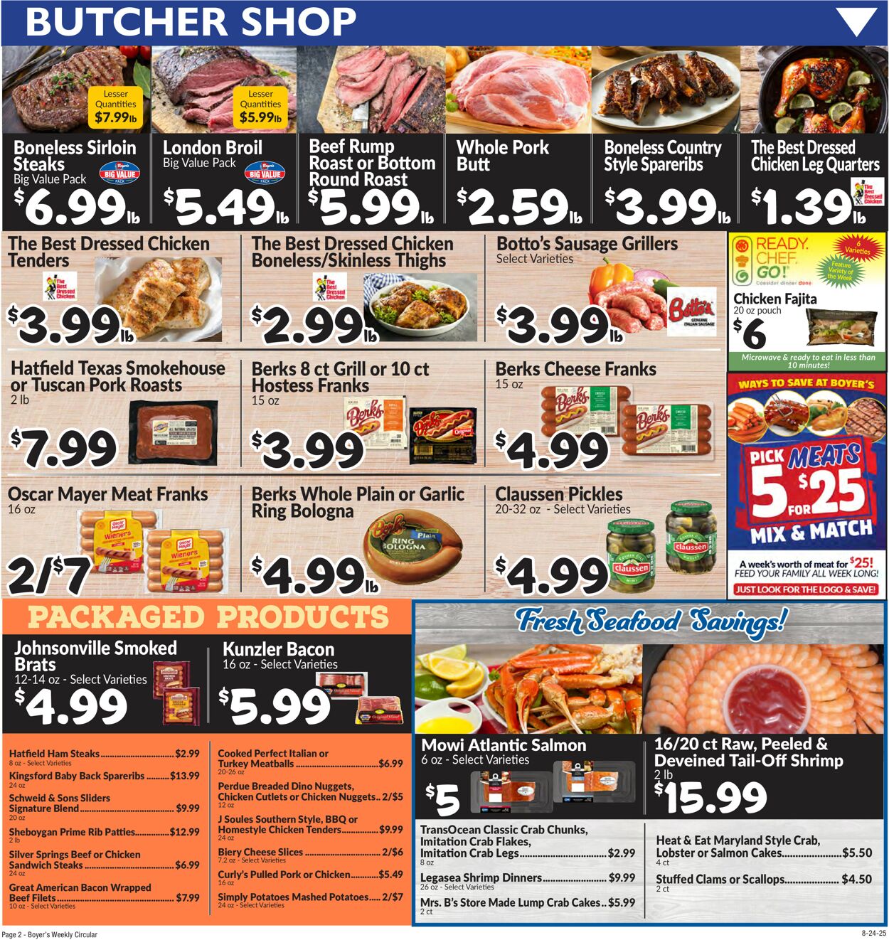 Catalogue Boyer's Food Markets from 08/24/2025