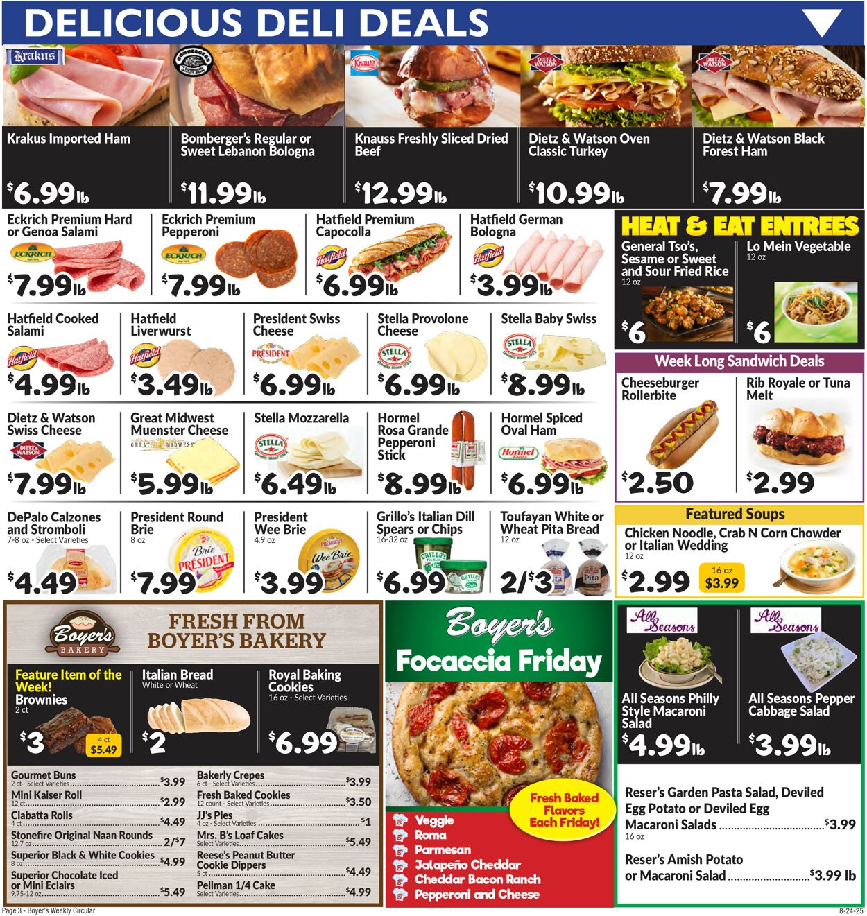 Catalogue Boyer's Food Markets from 08/24/2025