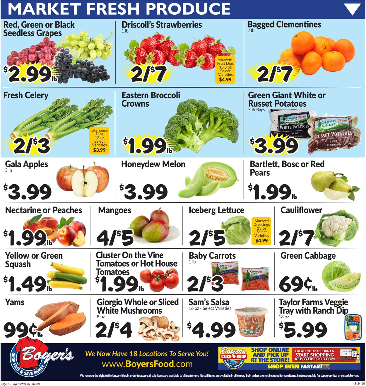 Catalogue Boyer's Food Markets from 08/24/2025
