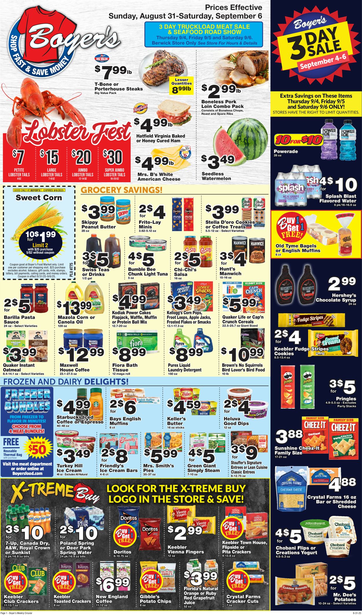 Catalogue Boyer's Food Markets from 08/31/2025