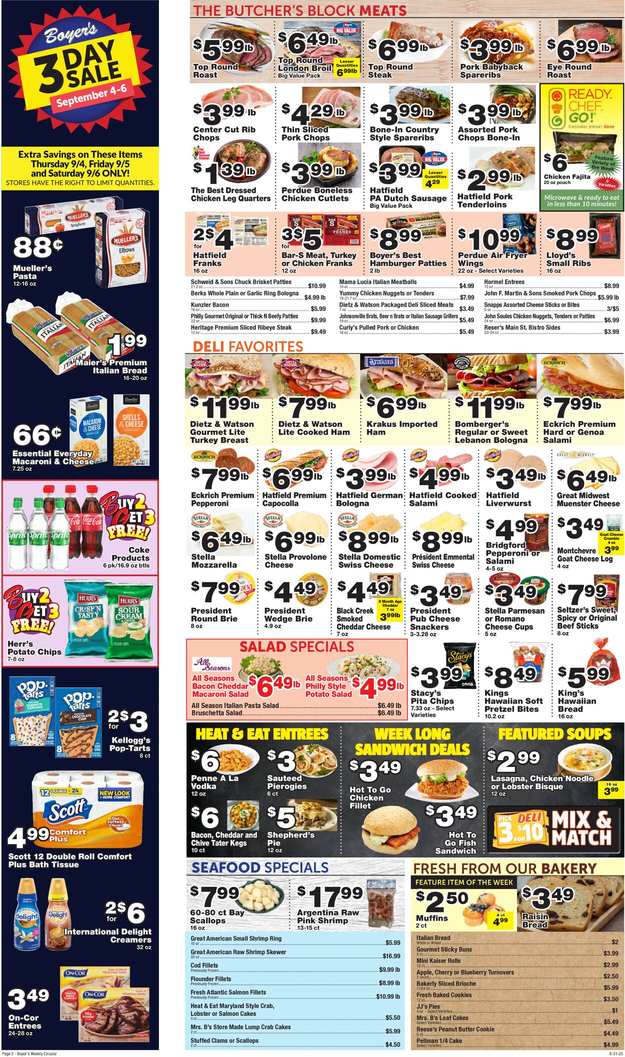 Catalogue Boyer's Food Markets from 08/31/2025