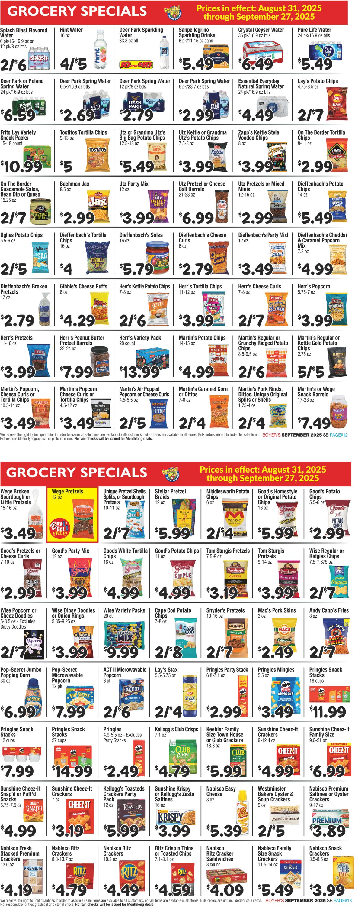 Catalogue Boyer's Food Markets from 08/31/2025